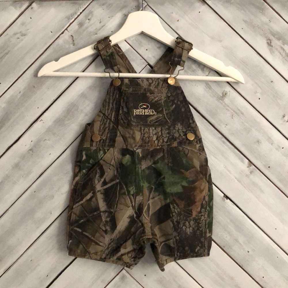 12-18 month camo overalls
